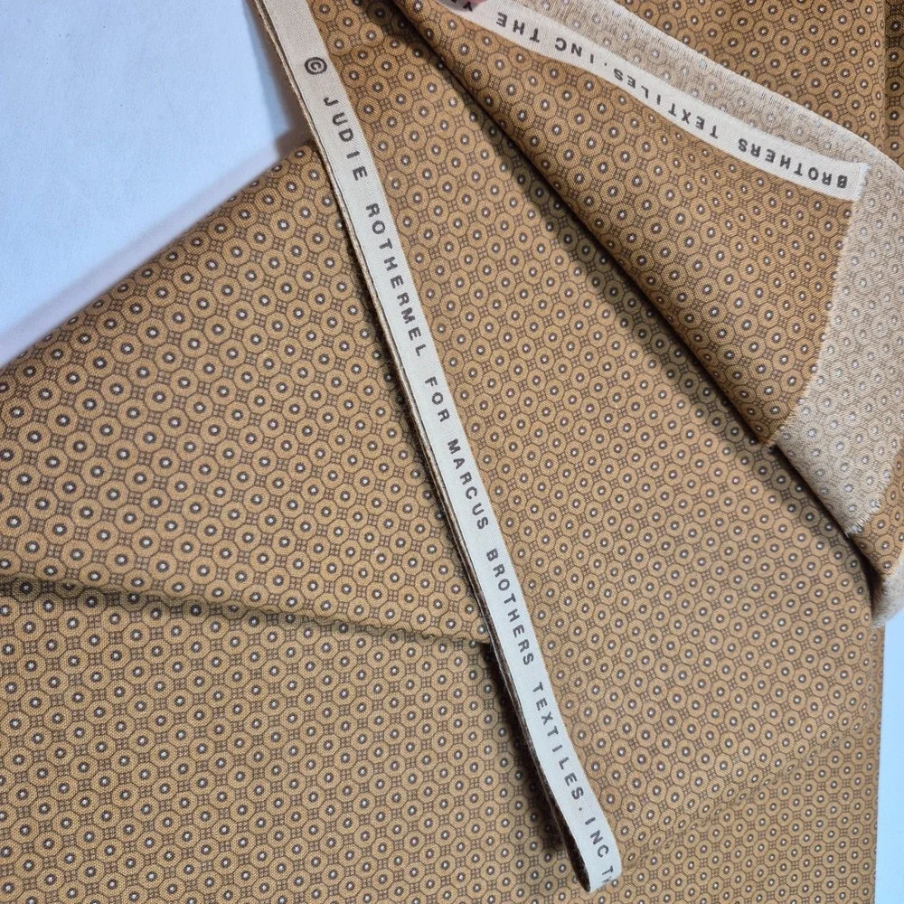 Brown Tonal Blender Small Hexagons by Judie Rothermel Marcus Bros 1 Yard